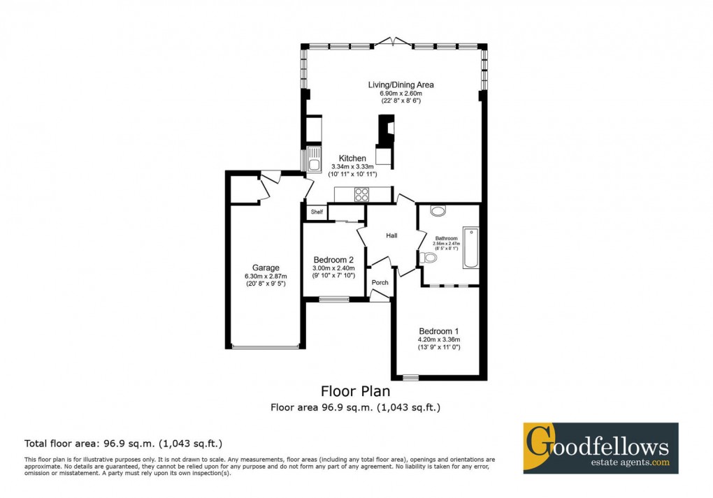 Floorplan for Westgarth, Whorlton Grange, 