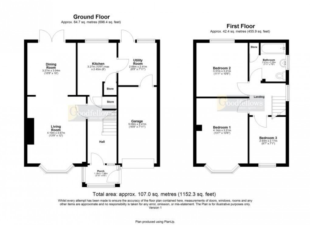 Floorplan for Slingsby Gardens, Cochrane Park, 