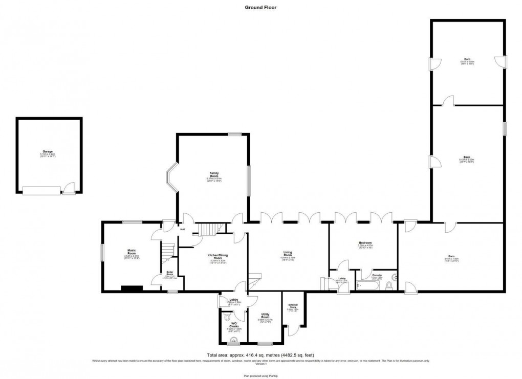 Floorplan for Capheaton, 
