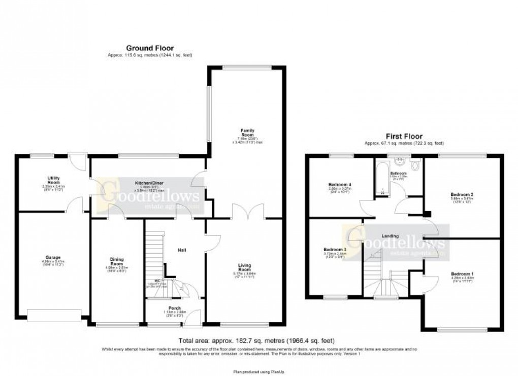 Floorplan for Dunsgreen, Ponteland, 