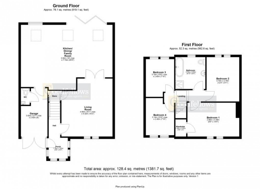 Floorplan for Coronation Road, North Walbottle, 