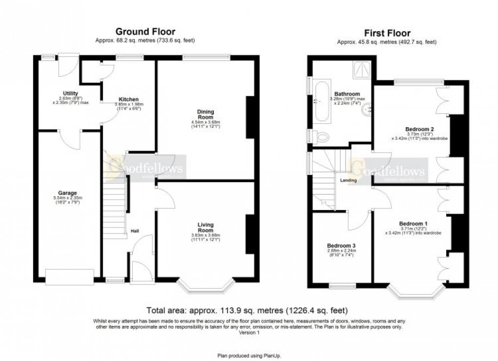 Floorplan for Northcote Avenue, West Denton, 