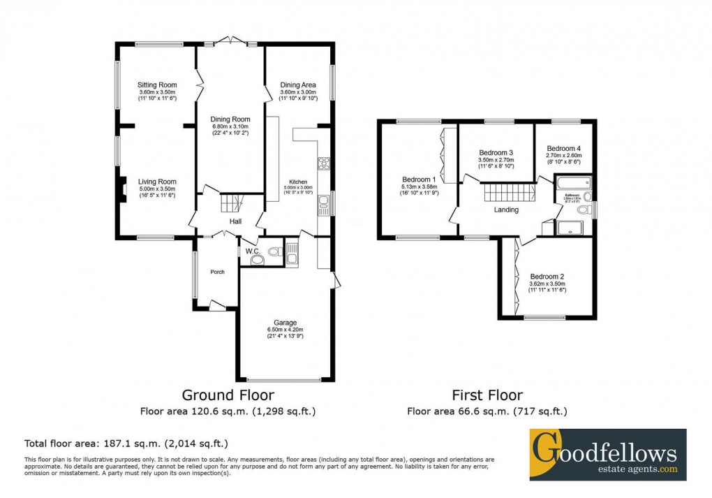 Floorplan for Wentworth Court, Darras Hall, 