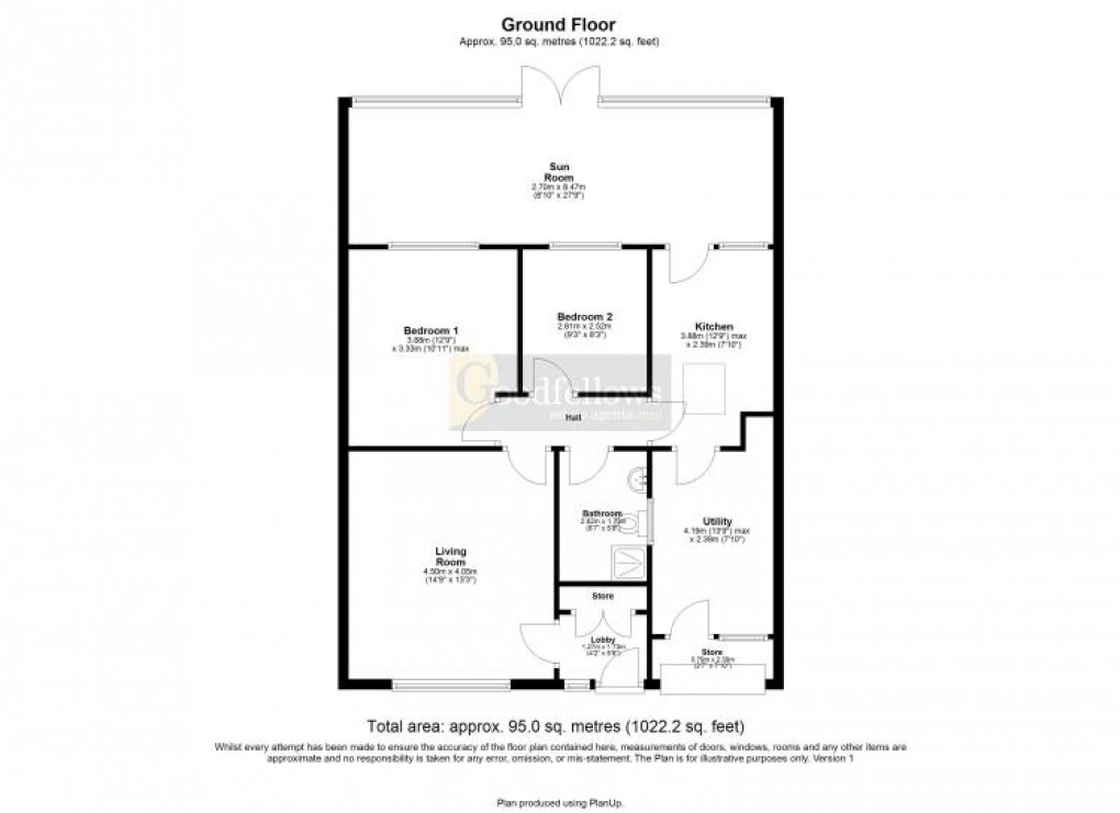 Floorplan for Morston Drive, Dumpling Hall, 