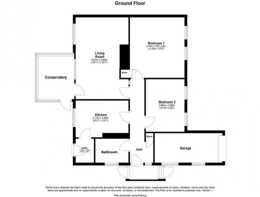 Floorplan for Trajan Walk, Heddon-on-the-Wall, 