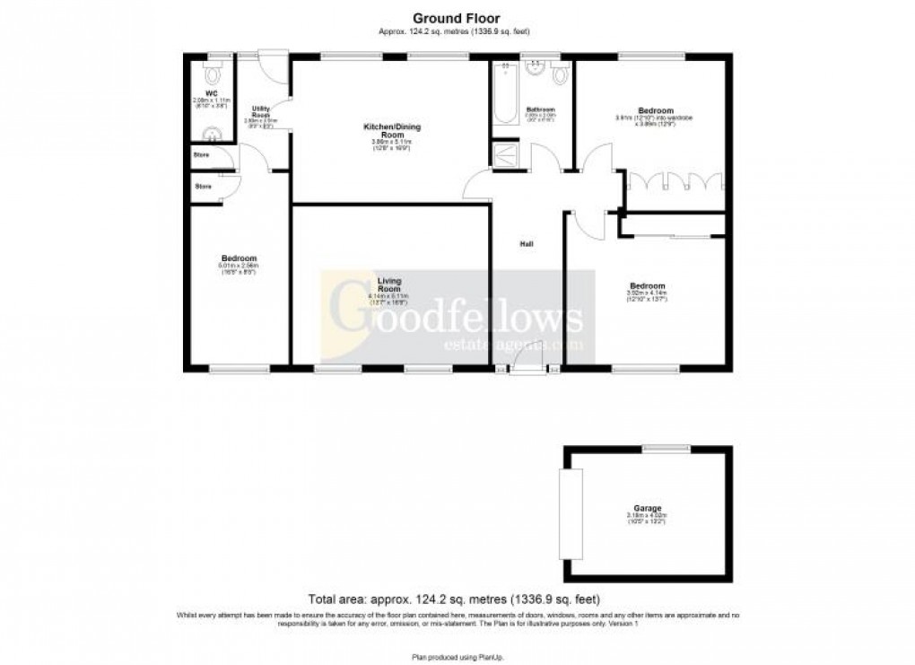Floorplan for Grange Road, Ponteland, 