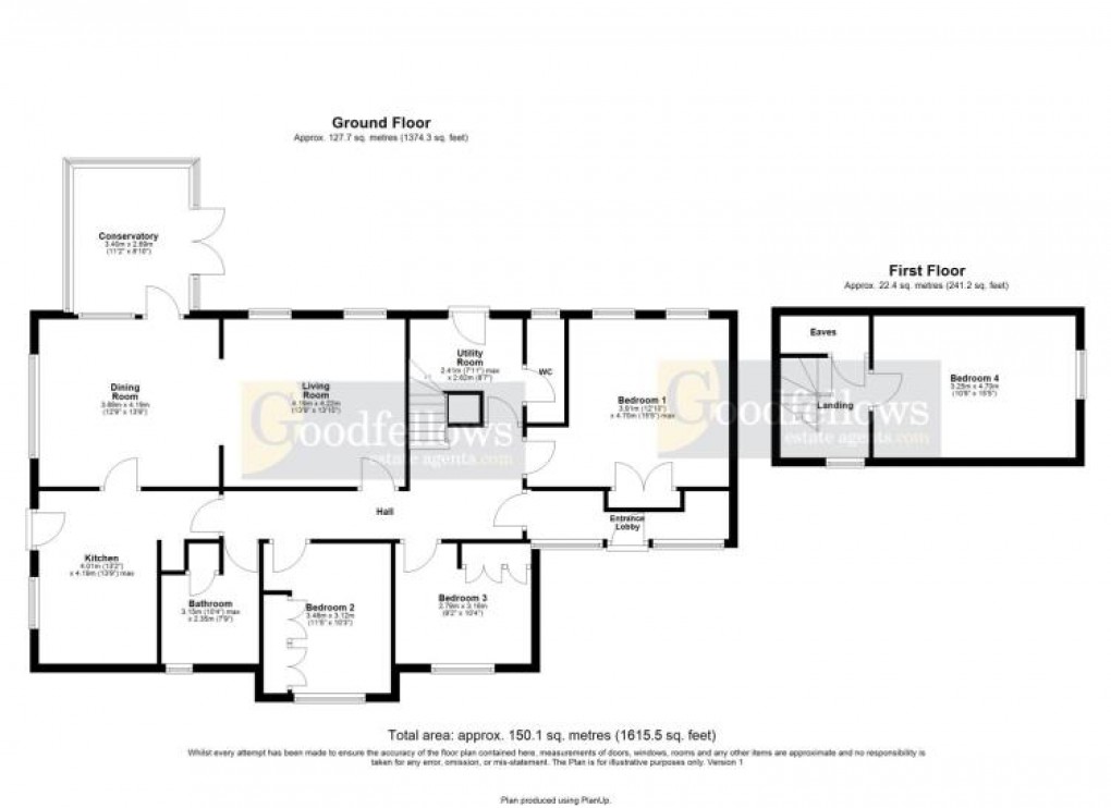 Floorplan for Longhirst, 