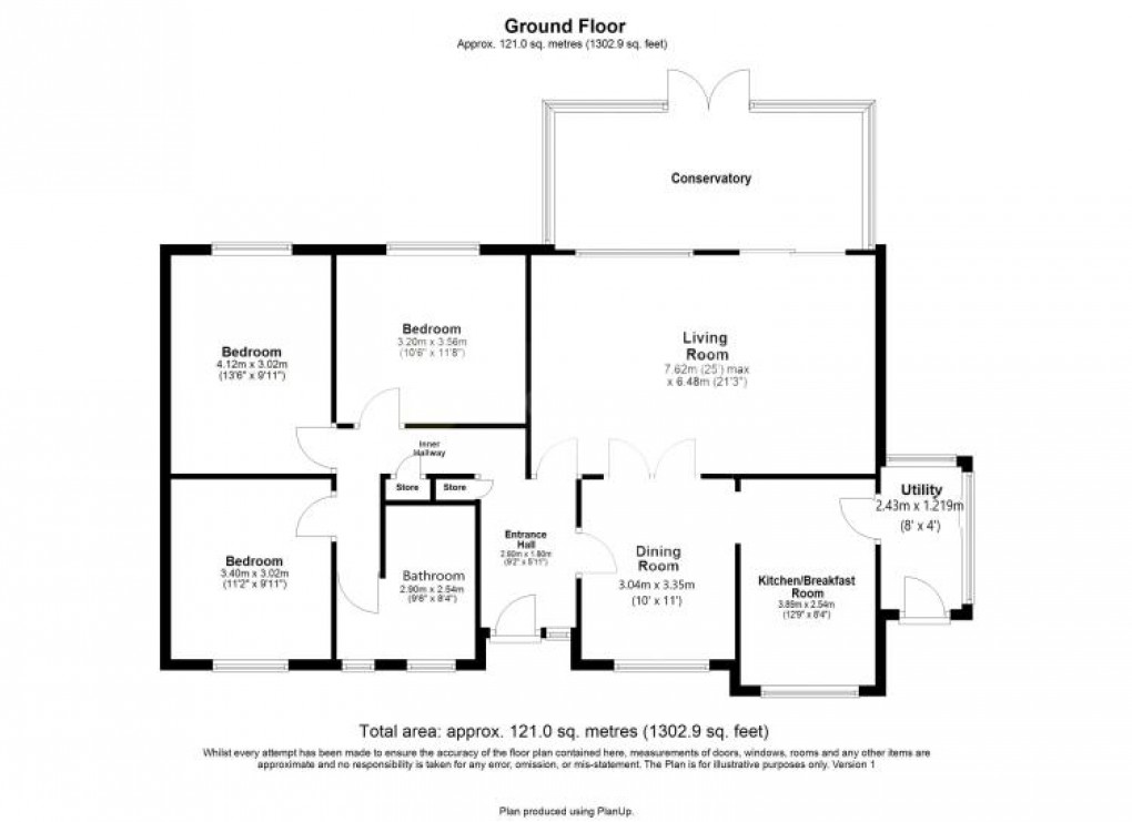 Floorplan for Parklands, Darras Hall, 
