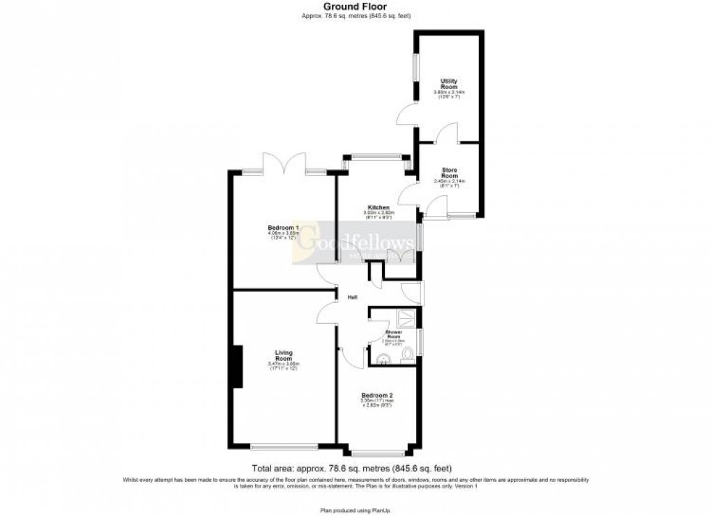 Floorplan for Westgarth, Whorlton Grange, 