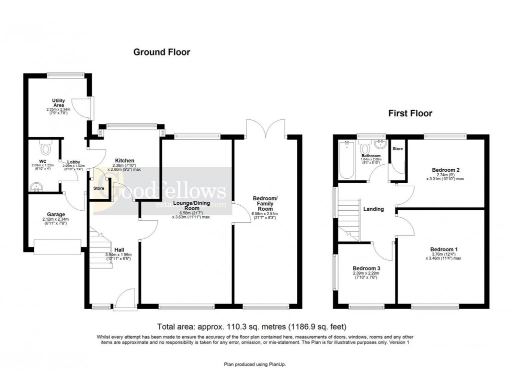 Floorplan for Dulverston Close, Chapel House, 