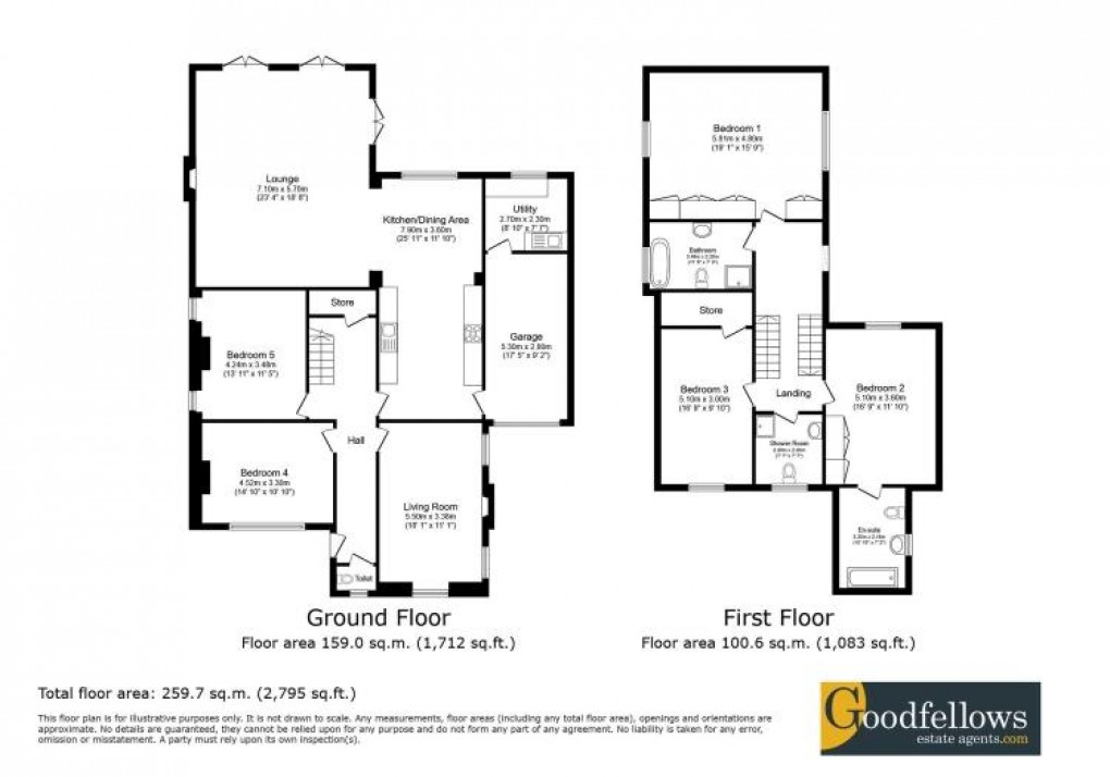 Floorplan for Darras Road, Ponteland, 