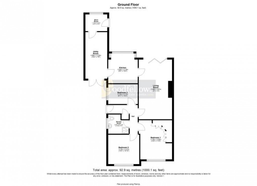 Floorplan for Cottersdale Gardens, Chapel House, 