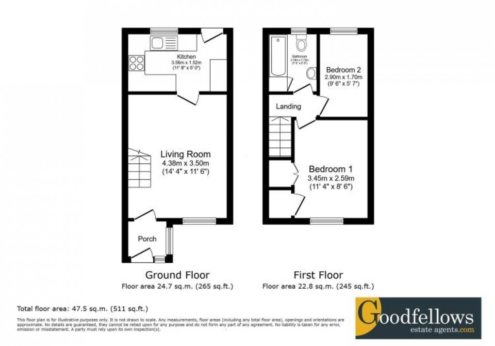Floorplan for Milecastle Court, West Denton, 