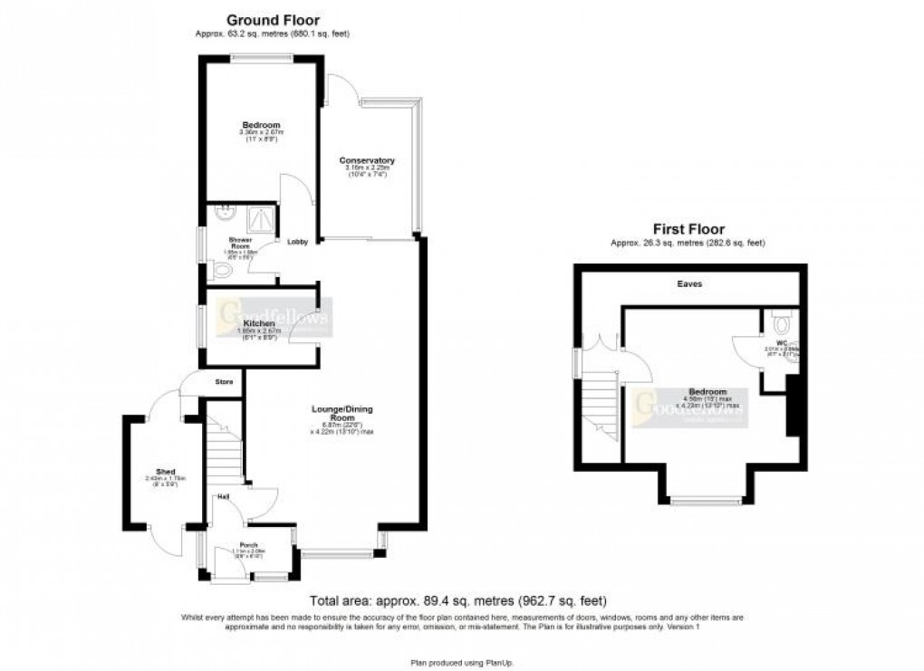 Floorplan for North Avenue, Westerhope, 