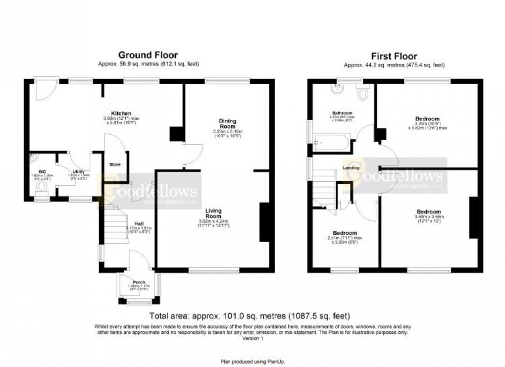 Floorplan for Rockwood Hill Estate, Greenside, 