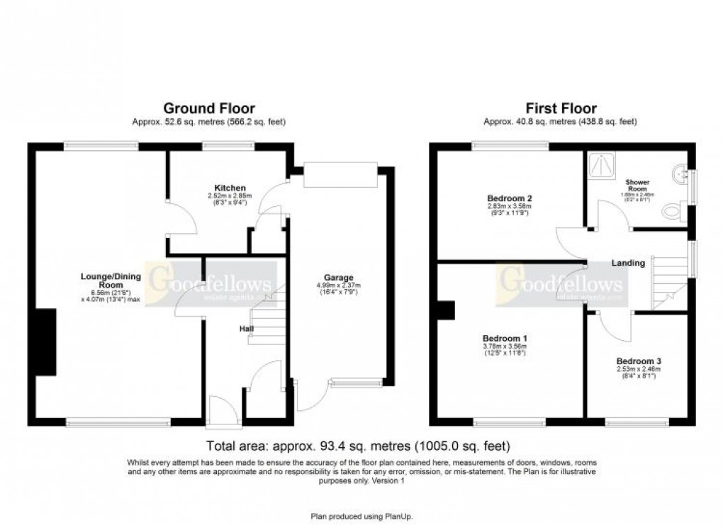 Floorplan for Bedeburn Road, Whorlton Grange, 