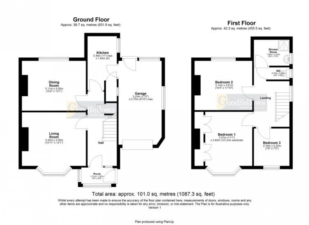 Floorplan for Sandringham Road, East Denton, 