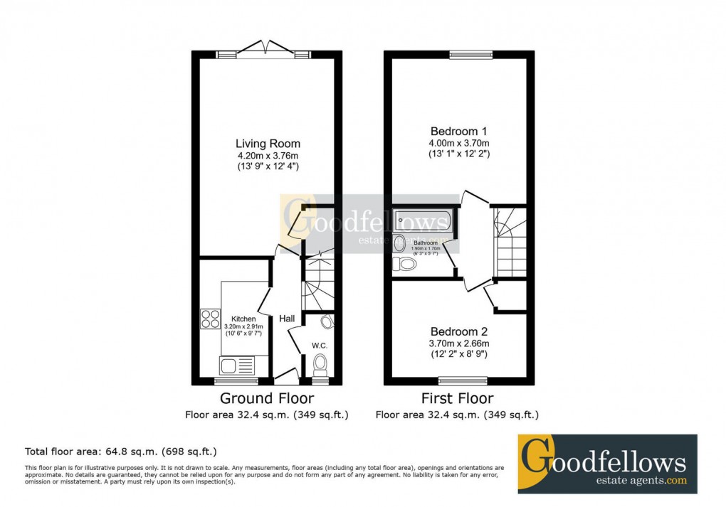 Floorplan for Walkerfield Court, Walkergate, 