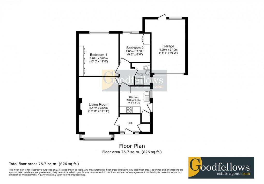 Floorplan for Eddrington Grove, Chapel House, 