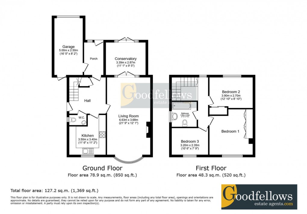 Floorplan for Kings Walk, Chapel Park, 