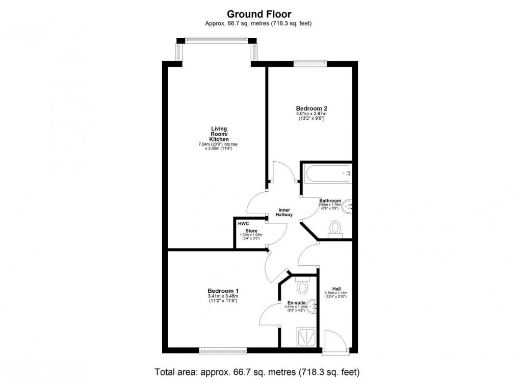 Floorplan for Blacklock Close, Sheriff Hill, 