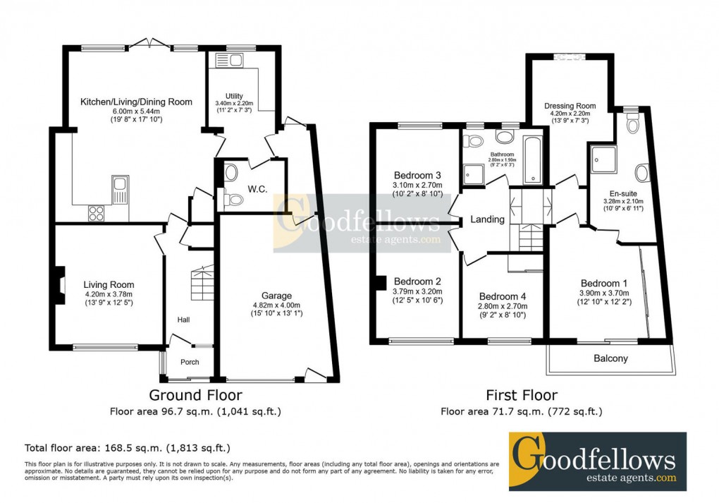 Floorplan for Valerian Avenue, Heddon-On-The-Wall, 