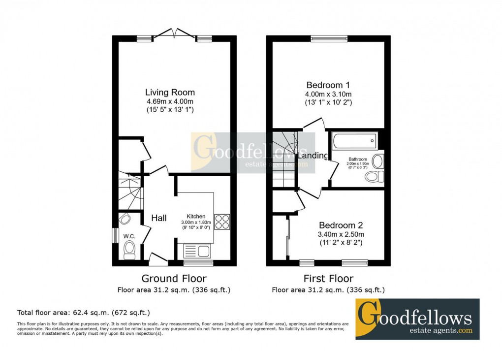 Floorplan for Red Kite Drive, Kenton Bank Foot, 