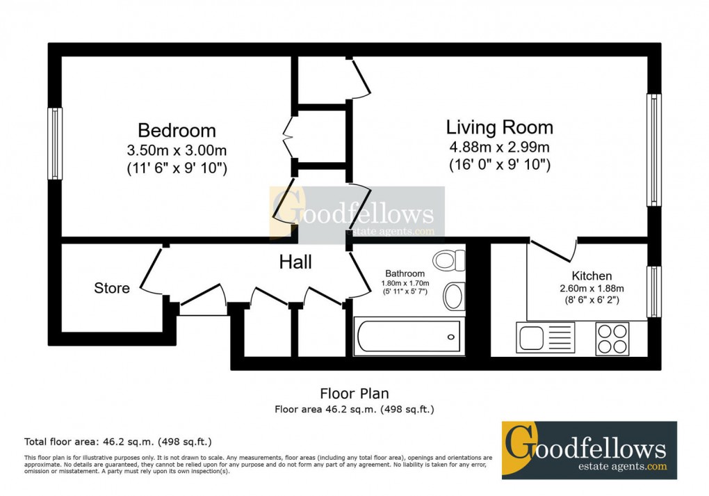 Floorplan for Heaton Place, Heaton, 