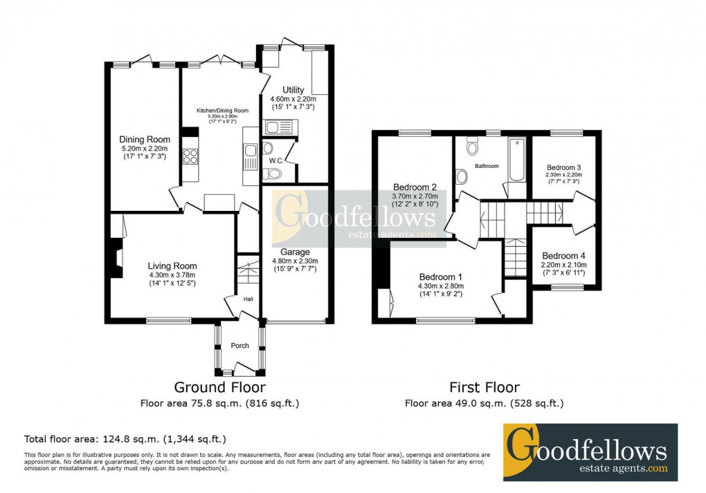 Floorplan for Coronation Road, North Walbottle, 