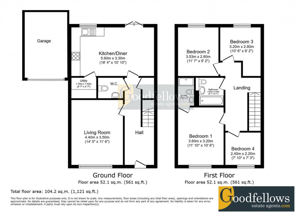 Floorplan for Eden Park Court, Kenton Bank Foot, 