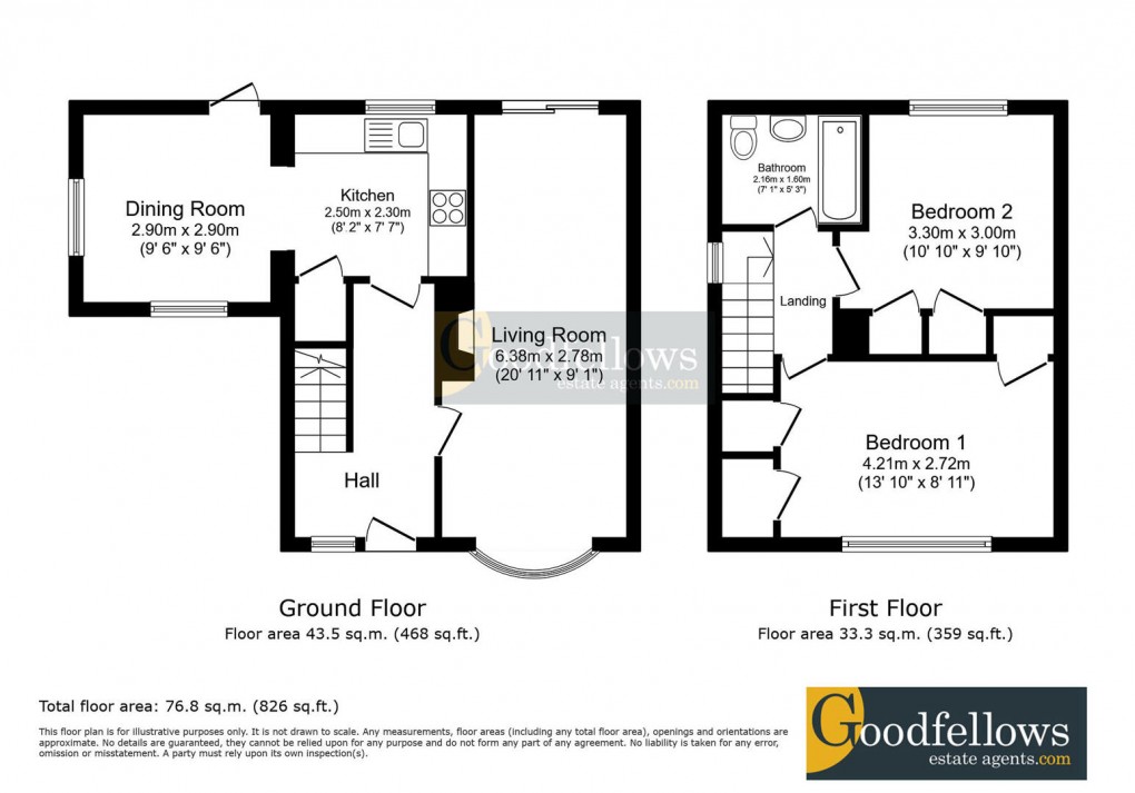 Floorplan for Tulip Close, 