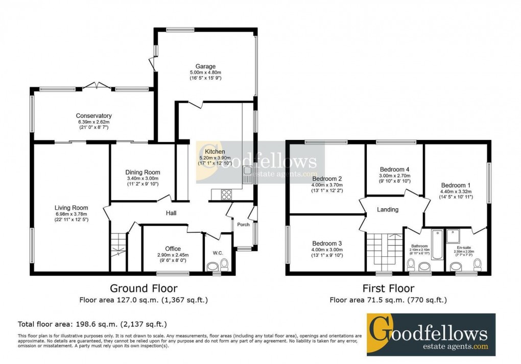 Floorplan for Beech Court, Darras Hall, 
