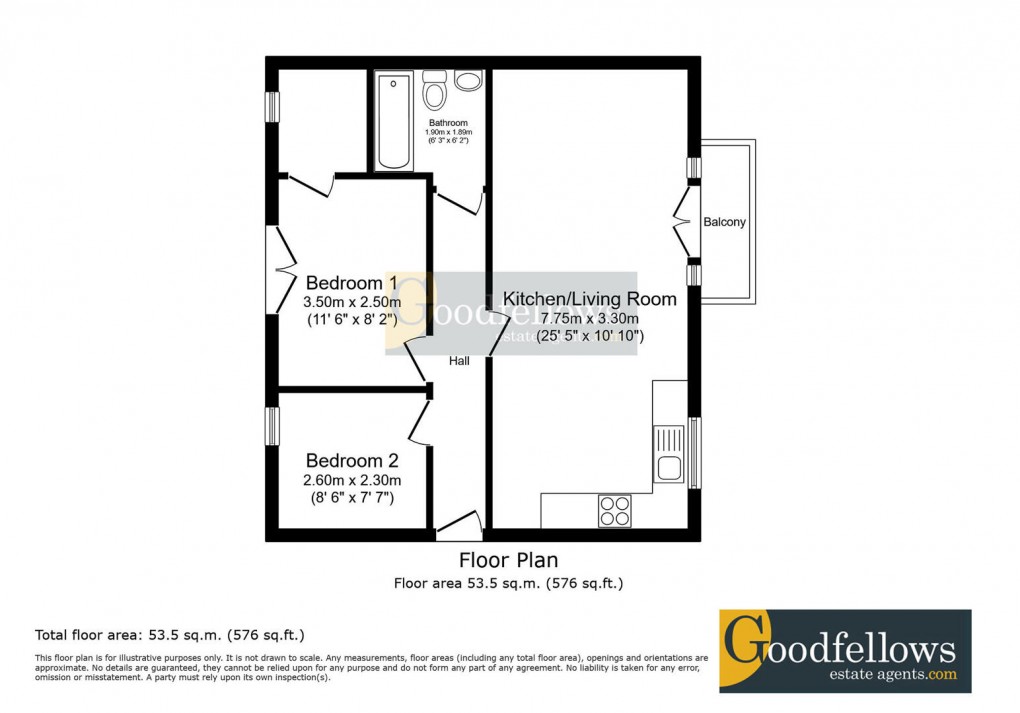 Floorplan for Elmwood Park Court, Newcastle Great Park, 