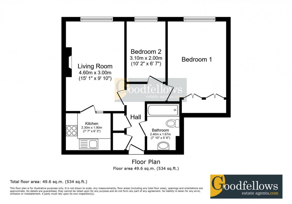 Floorplan for Meadowfield Park, Ponteland, 