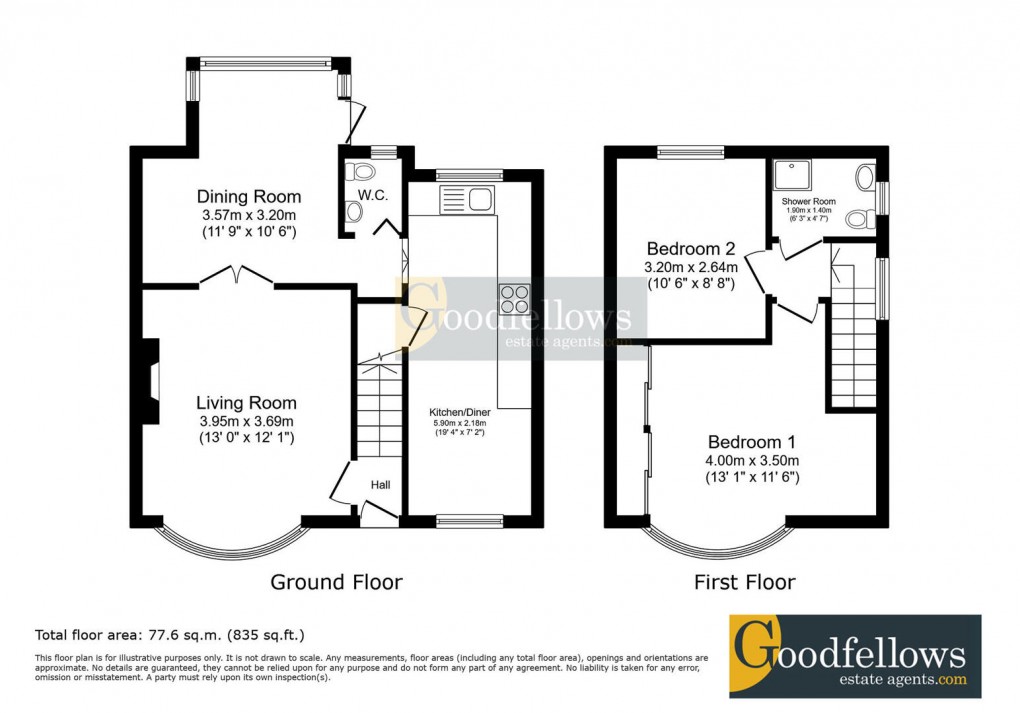 Floorplan for Wharmlands Road, Denton Burn, 