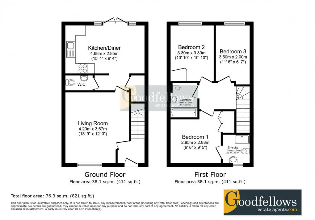 Floorplan for Bridget Gardens, Newcastle Great Park, 