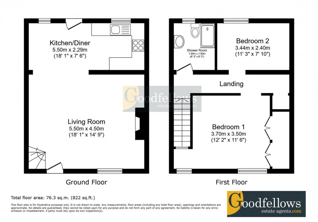 Floorplan for Walter Street, Brunswick Village, 