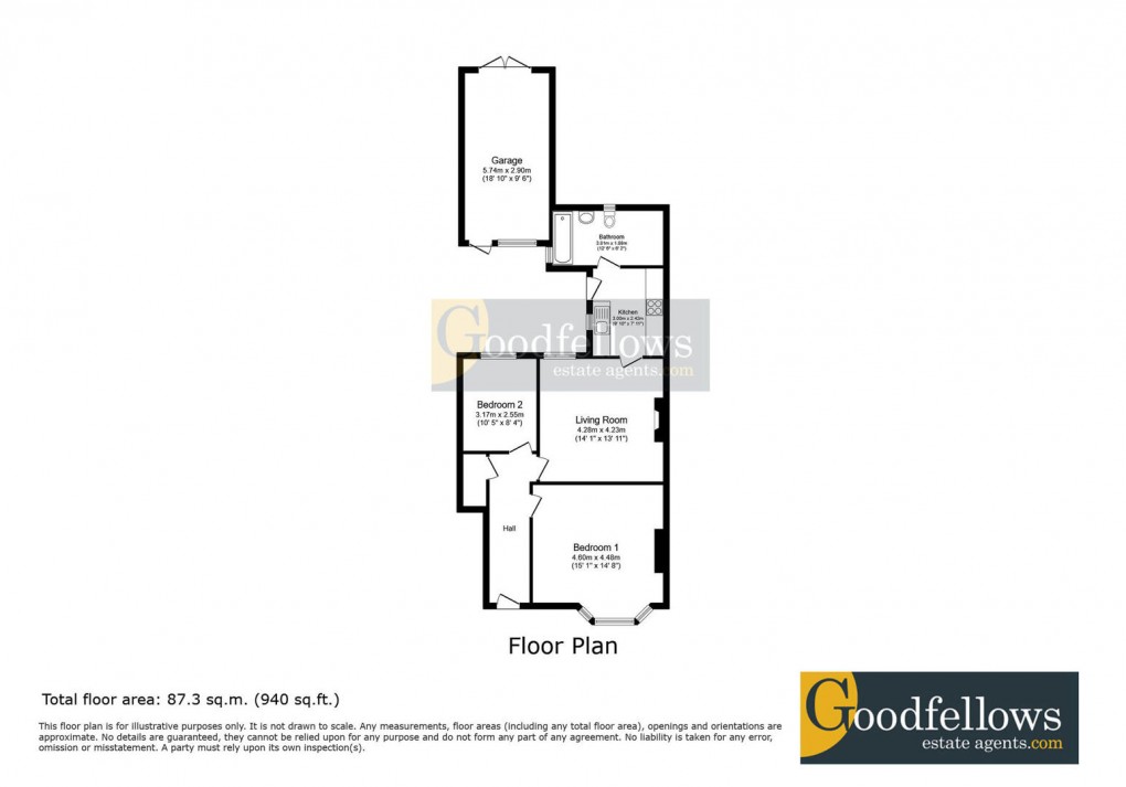 Floorplan for Rokeby Terrace, Heaton, 