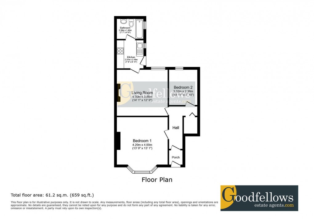 Floorplan for Trewhitt Road, Heaton, 
