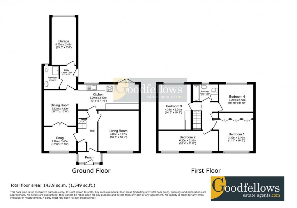 Floorplan for Glenwood Walk, Chapel Park, 
