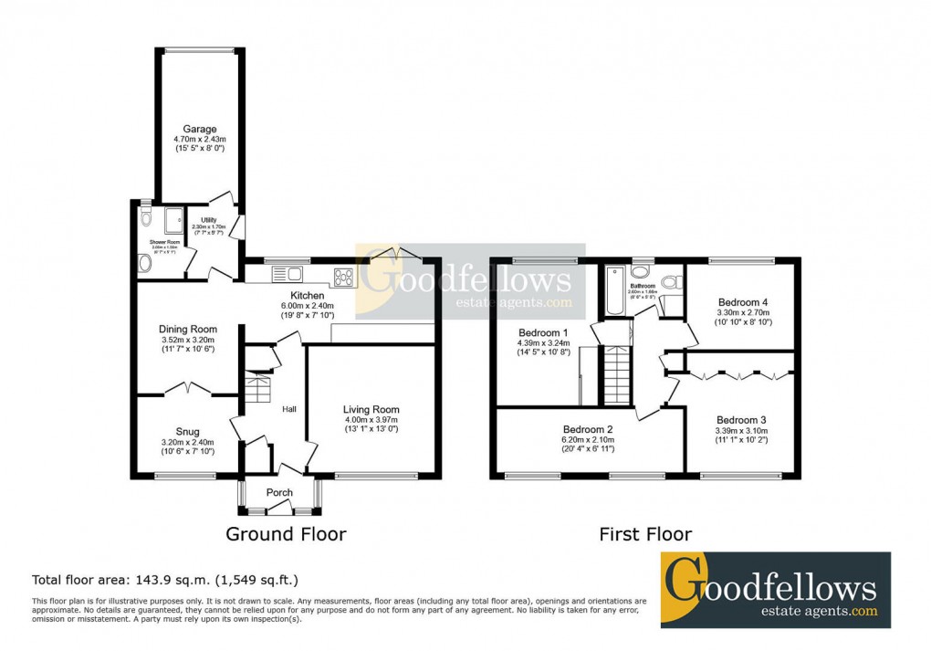 Floorplan for Glenwood Walk, Chapel Park, 