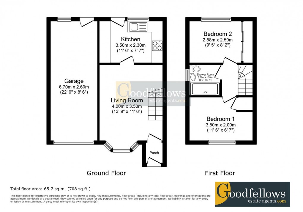 Floorplan for Jade Close, Lemington Rise, 