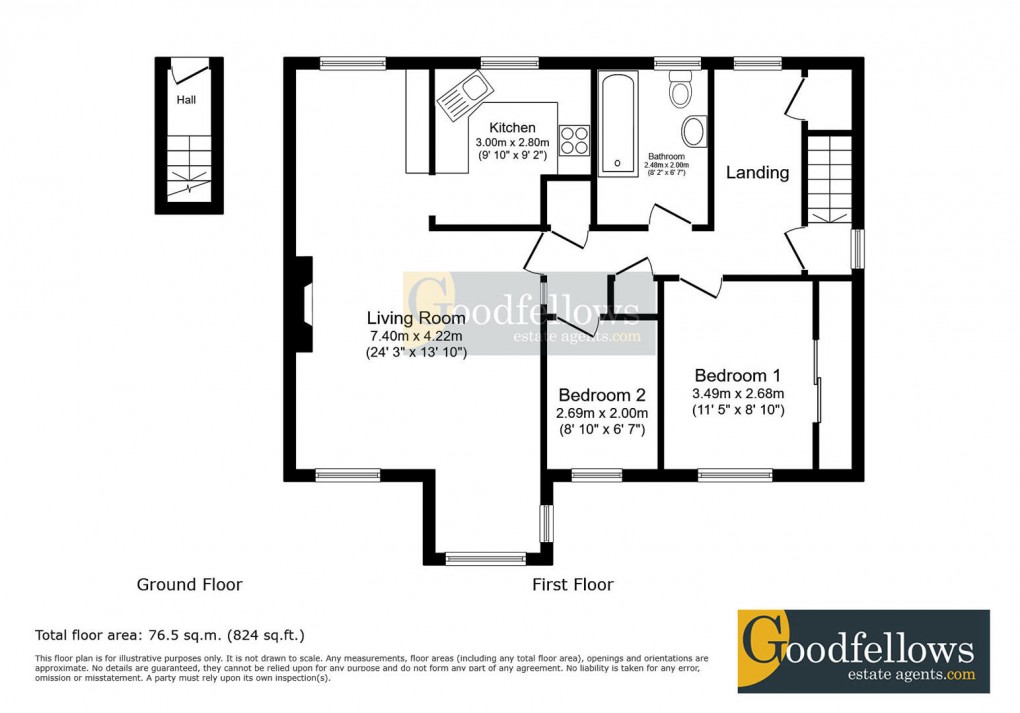 Floorplan for Mayfair Gardens, Ponteland, 