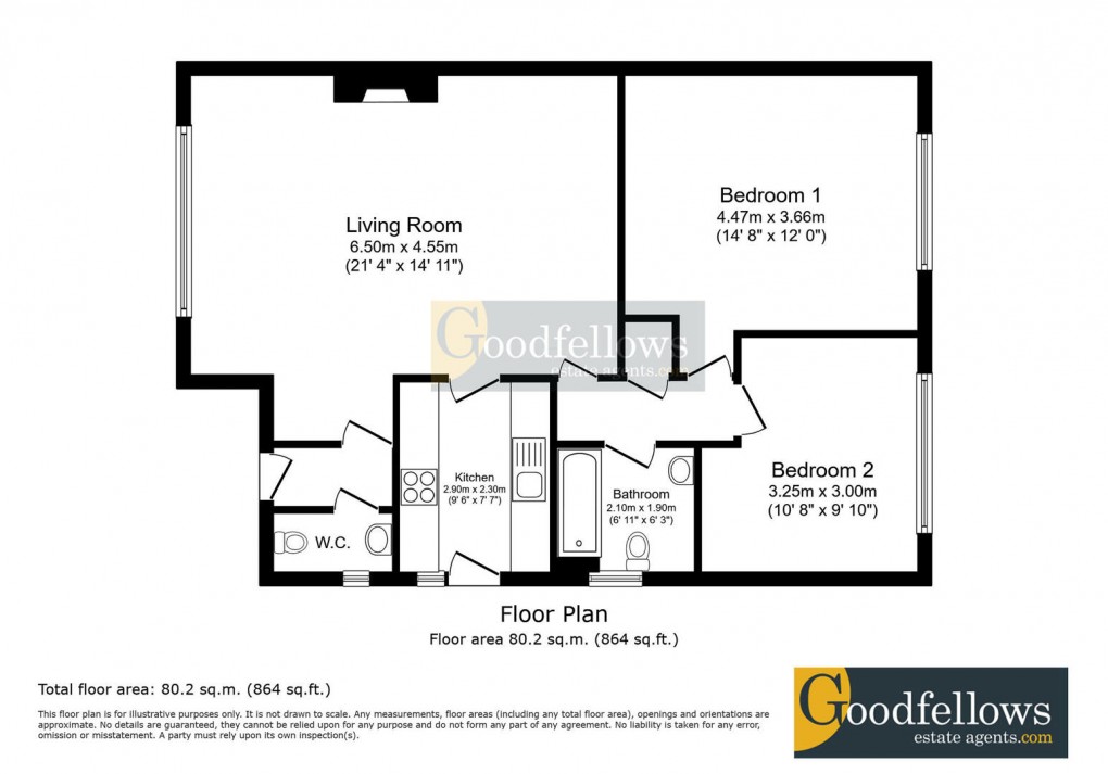 Floorplan for Old Station Court, Darras Hall, 