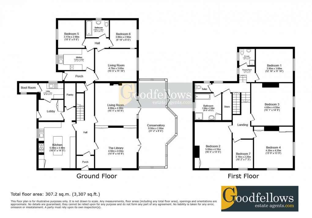 Floorplan for Berwick Hill Road, Ponteland, 