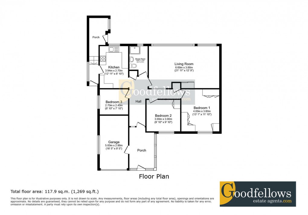 Floorplan for Remus Avenue, Heddon-On-The-Wall, 