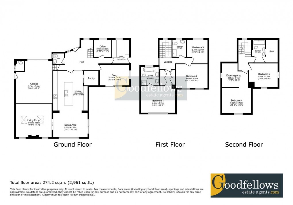 Floorplan for Willow Way, Darras Hall, 