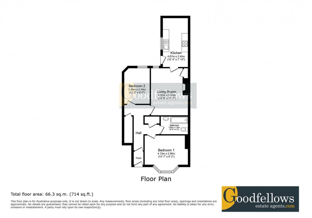 Floorplan for Tosson Terrace, Heaton, 