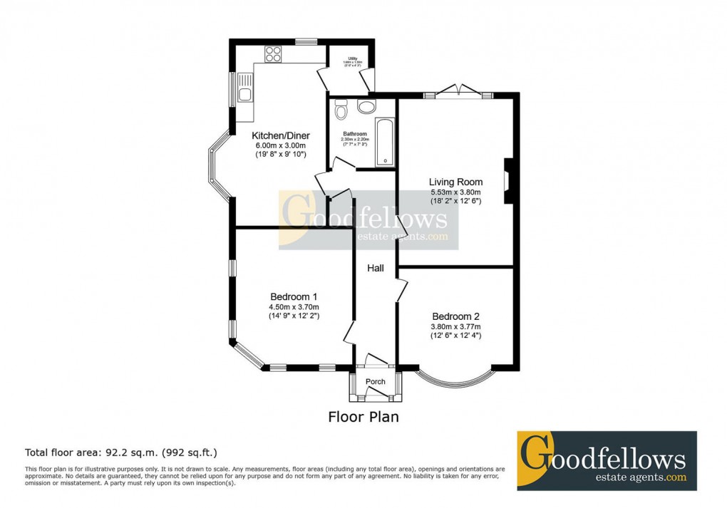 Floorplan for Manor Avenue, Benton, 