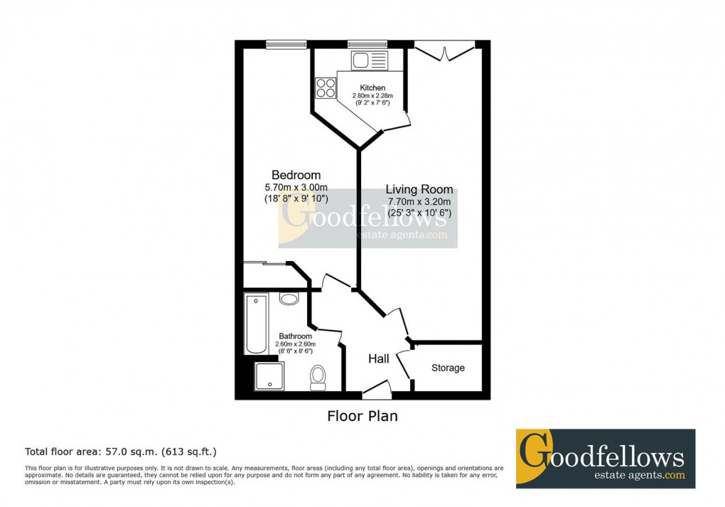 Floorplan for North Road, Ponteland, 